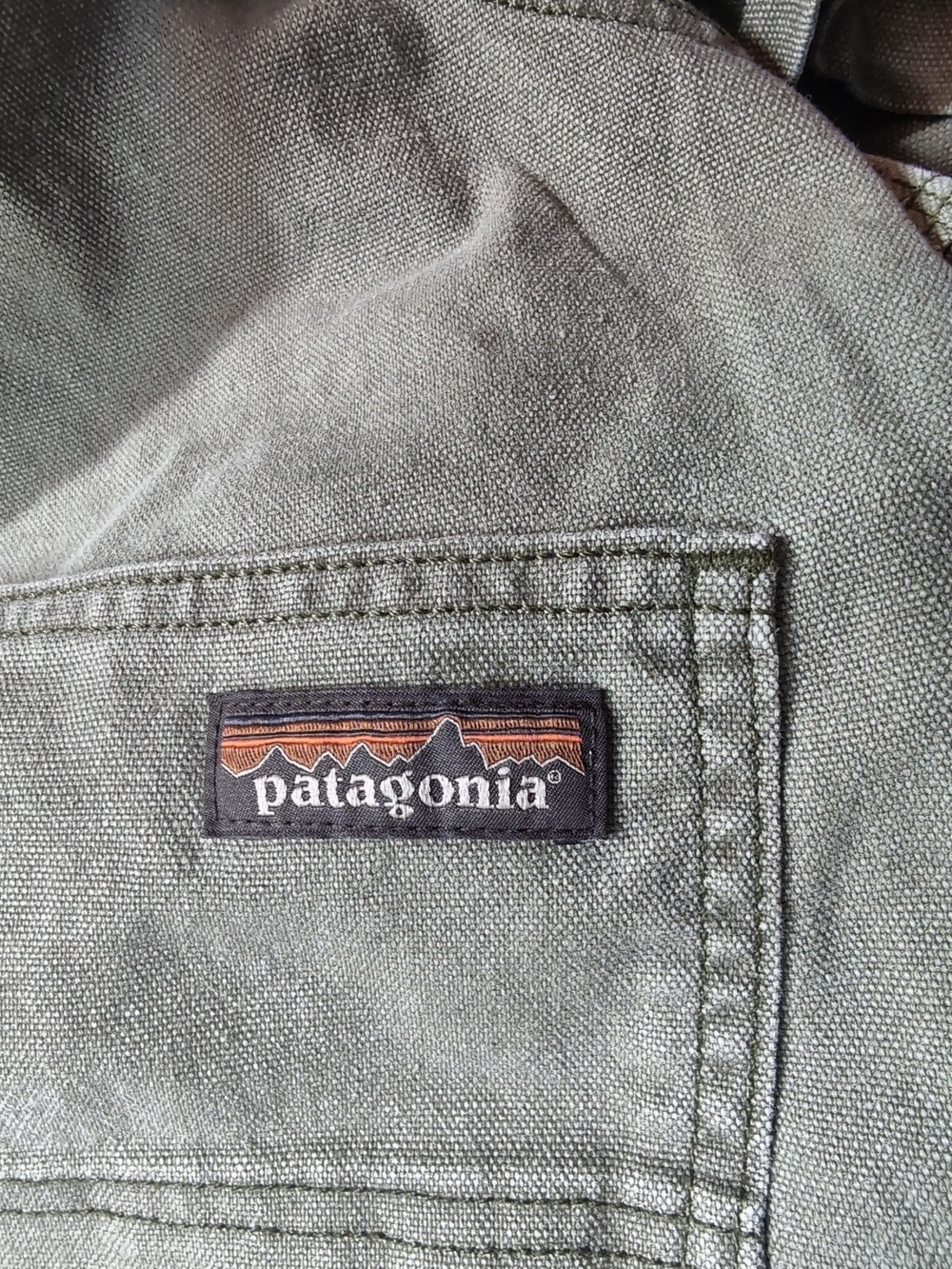 Patagonia Olive Green LadiesCanvas Overalls XS - Picture 7 of 8